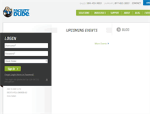 Tablet Screenshot of login2.facilitydude.com